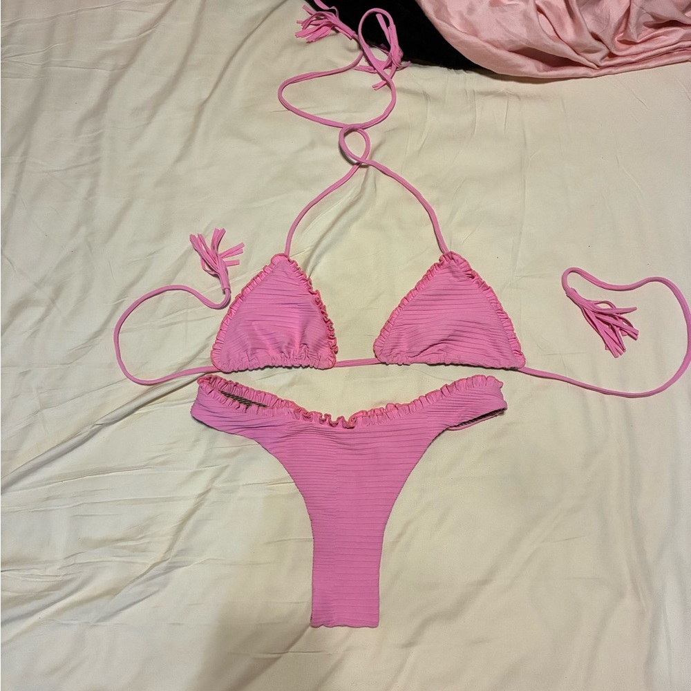 Acacia Swimwear Pink Bikini Set